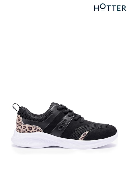 Hotter Black Regular Fit Dare Lace-Up Shoes (Y10021) | £59