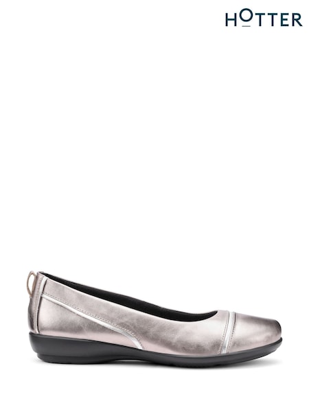 Hotter Metallic Regular Fit Wren Slip-On Shoes (Y10042) | £75