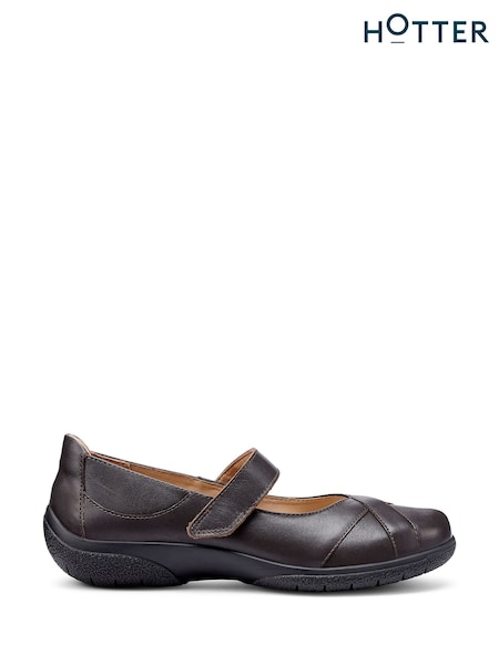 Hotter Brown Regular Fit Hope Touch-Fastening Shoes (Y10059) | £79