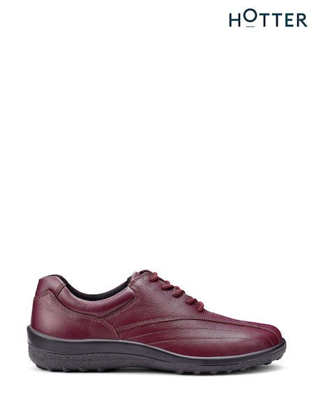 Hotter Red Regular Fit Tone II Lace Up Shoes (Y10064) | £89