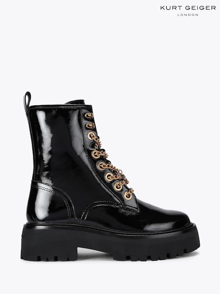 Kurt Geiger London Black Matilda Charm Boots (Y10539) | £299