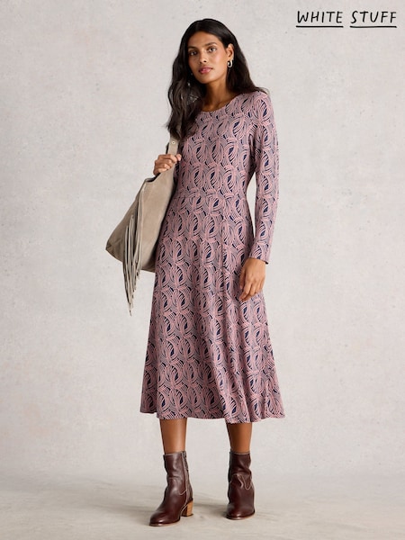 White Stuff Pink Madeline Jersey Dress (Y10556) | £59