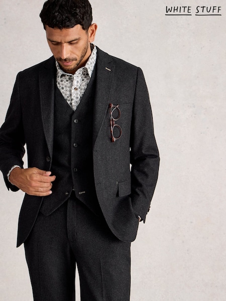 White Stuff Grey Wool Blend Waistcoat (Y10598) | £70