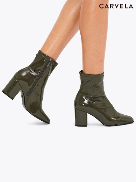 Carvela Green Strut Ankle Boots (Y10623) | £159