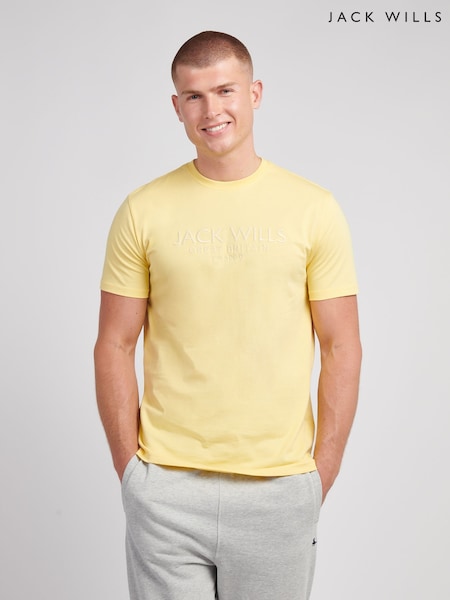 Jack Wills Yellow Carnaby T-Shirt (Y10740) | £25