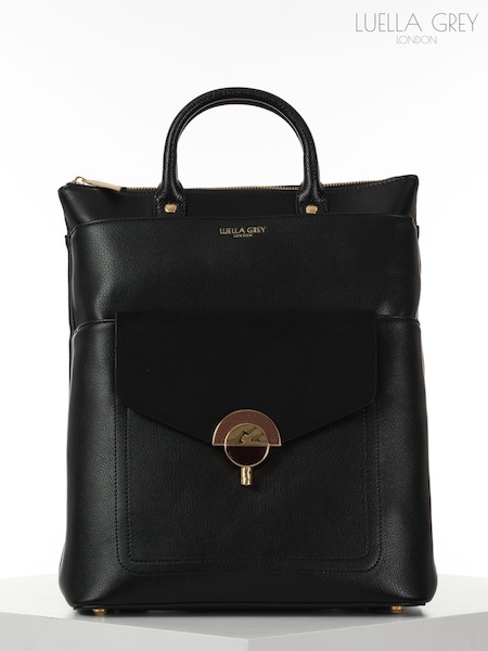Luella Grey Sally Laptop Black Backpack (Y10763) | £109