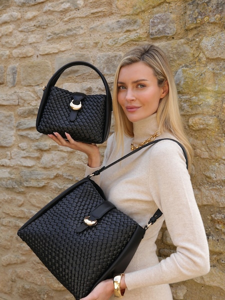 Luella Grey Flora Weave Hobo Black Bag (Y10784) | £129