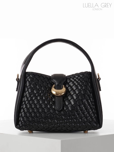 Luella Grey Maggie Weave Cross-Body Black Bag (Y10795) | £99