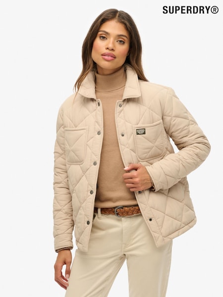 Superdry Brown Quilted Chore Liner Jacket (Y10823) | £80