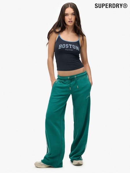 Superdry Green Athletic Essentials Logo Straight Joggers (Y10839) | £50
