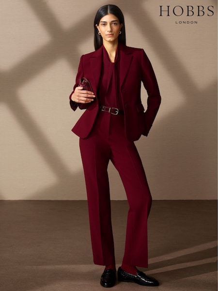 Hobbs Red Mimi Blouse (Y10939) | £169