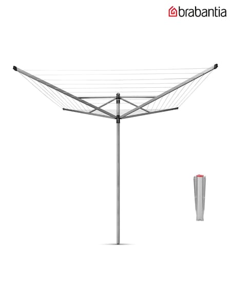 Brabantia Metallic Grey Lift-O-Matic Rotary Dryer Airer with Ground Spike (Y11147) | £110