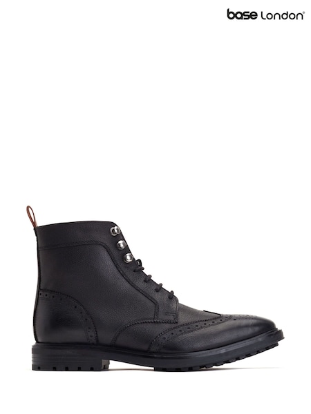 Base London Black Hemlock Brogue Boots (Y11222) | £80