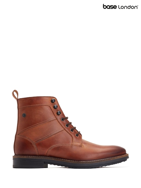 Base London Tan Dickson Pull Up Boots (Y11223) | £80