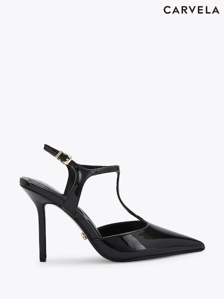 Carvela Black Carvela Parade Court Black Shoes (Y11234) | £129