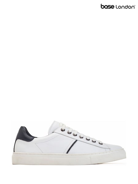 Base London White Beck Softy Shoes (Y11238) | £65