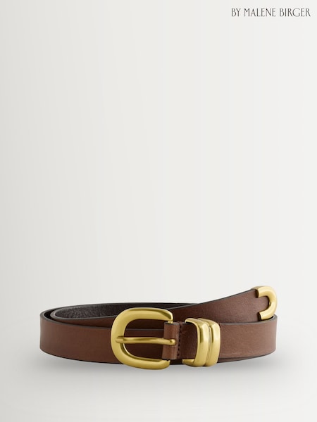 By Malene Birger Brown Zoilo Belt (Y11315) | £140