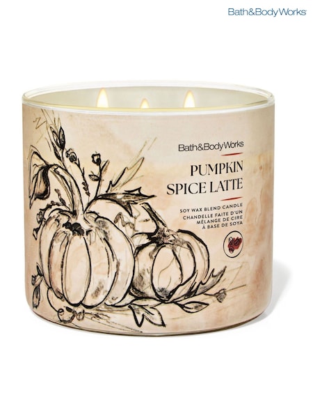 Bath & Body Works Pumpkin Spice Latte 3-Wick Candle 411g (Y11329) | £17.50