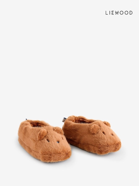 Liewood Aviaja Bear Brown Slippers (Y11336) | £32