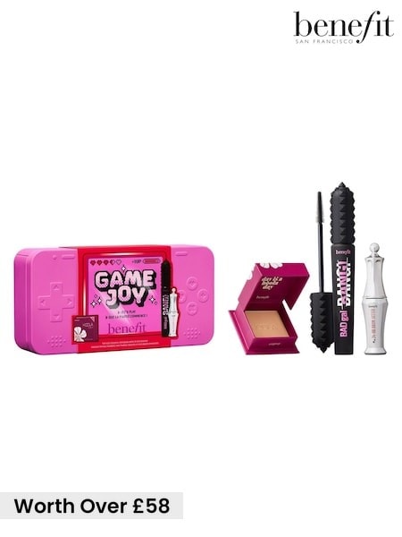Benefit GameJoy Mascara, Brow and Bronzer 3-piece Makeup Gift Set (Worth Over £58) with Limited Edition Keepsake Tin (Y11503) | £34.50