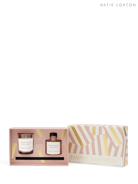 Katie Loxton Peach Rose and Sweet Mandarin Birthday Gift Set (Y11508) | £25