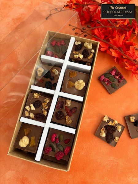 The Gourmet Chocolate Pizza Co Delicious Fruit & Nut Milk Chocolate Mendiants (Y11565) | £18