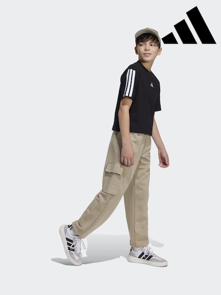 adidas Brown Essentials Cargo Kids Joggers (Y11601) | £25