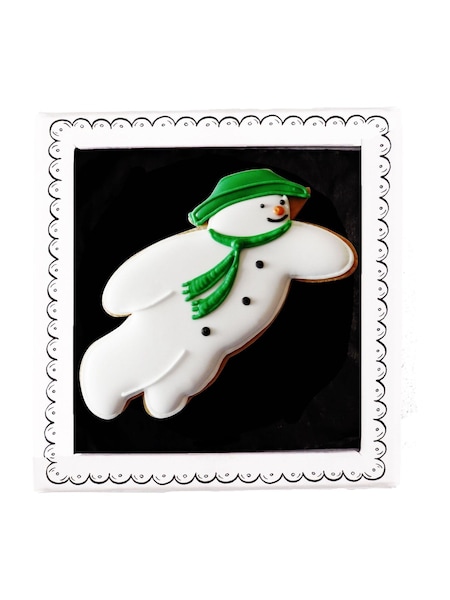 Biscuiteers Hand-Iced Snowman Square Letterbox (Y11741) | £15
