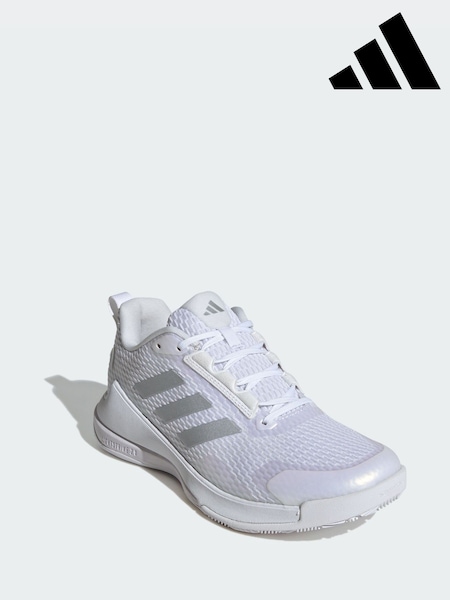 adidas White Novaflight 2 Indoor Shoes (Y12098) | £90