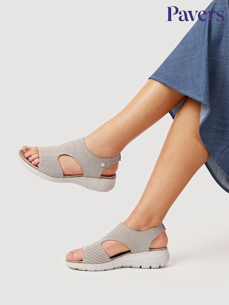 Pavers Gold Cushioned Lightweight Sandals (Y12534) | £35