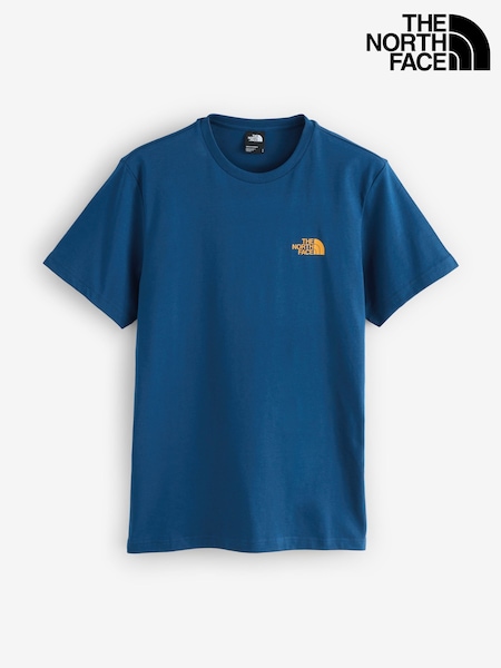 The North Face Chambray Blue Simple Dome T-Shirt (Y12683) | £24