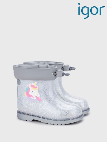 Glitter Unicorn Ankle Wellies (Y12701) | £30