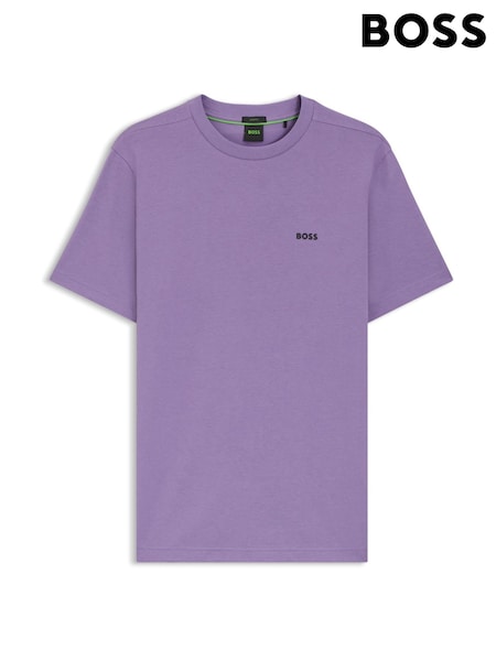 BOSS Purple Regular Fit Logo T-Shirt (Y12854) | £49