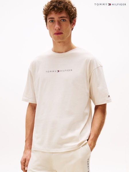 Tommy Hilfiger Natural Original Logo Lounge T-Shirt (Y13026) | £32
