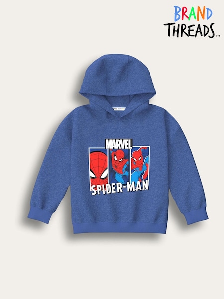Brand Threads Blue Spiderman Hoodie (Y13124) | £20