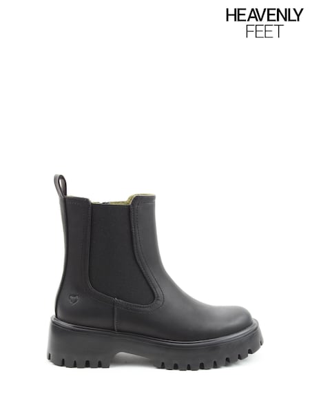 Heavenly Feet Alana2 Ankle Black Boots (Y13135) | £65