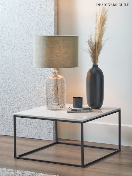 Designers Guild Clear Moss Chinon Glass Table Lamp Base and Shade Set (Y13153) | £195