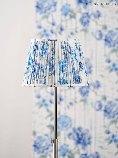 Designers Guild Cobalt Kyoto Flower Pleated Shade (Y13168) | £50