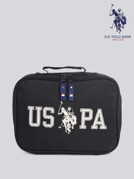 U.S. Polo Assn Black Authentic Graphic Lunchbag (Y13295) | £18