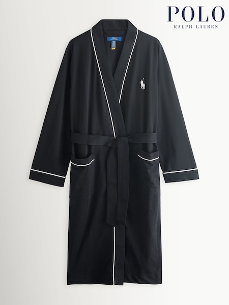 Polo Ralph Lauren Black Jersey Robe (Y13310) | £135