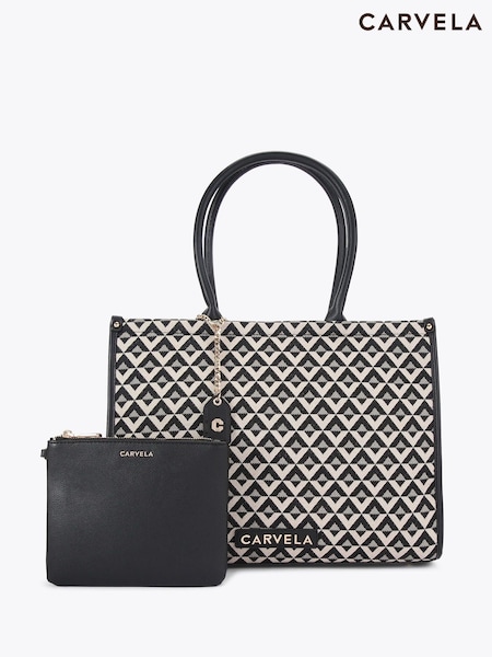Carvela Black Carvela Sorrento Chuck In Black Tote Bag (Y13380) | £139
