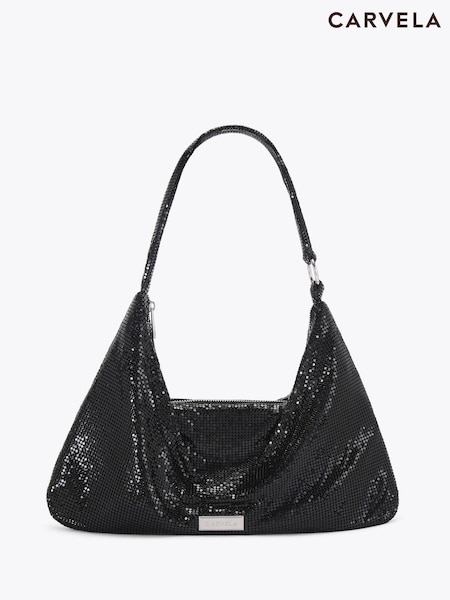 Carvela Black Chainmail Bag (Y13387) | £79