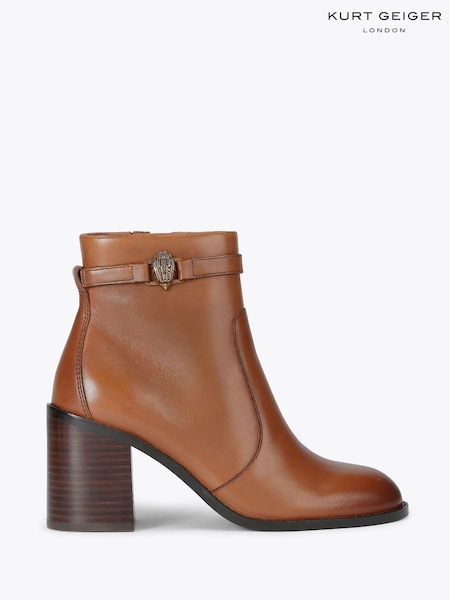 Kurt Geiger London Natural Shoreditch Block Ankle Boots (Y13449) | £229