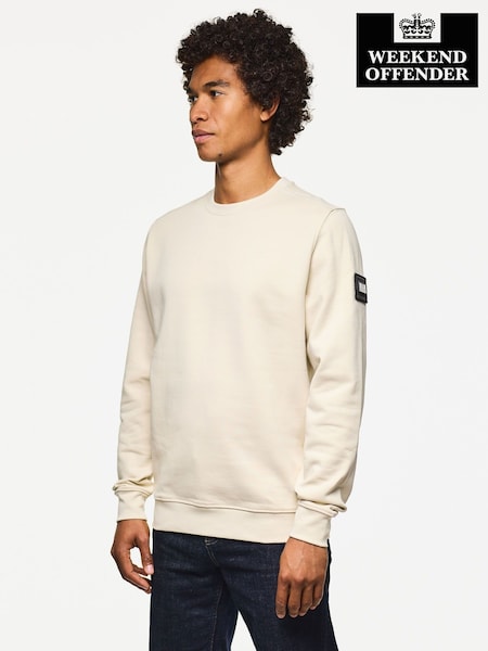 Weekend Offender Thunder Crew With Parachute Binding Sweat Top (Y13869) | £70