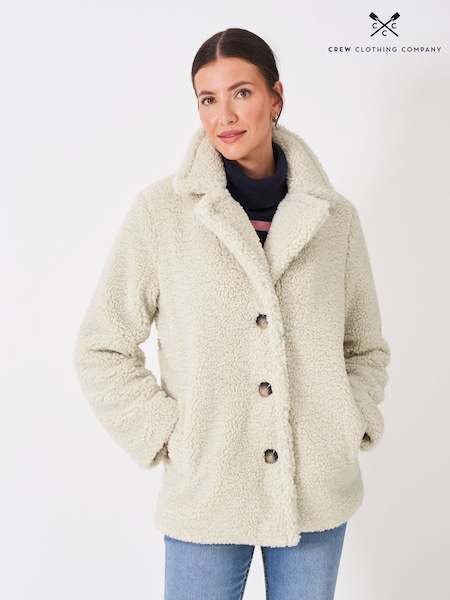 Natural Collared Borg Pea Coat (Y13895) | £139