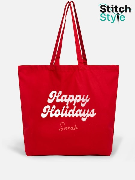 Personalised Christmas Tote Bags by Stitch Style (Y13988) | £18