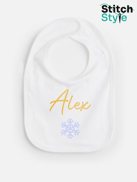 Personalised Christmas Bibs by Stitchstyle (Y13990) | £13