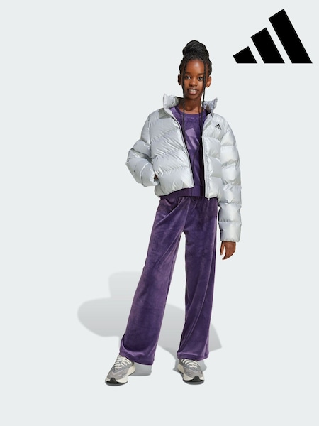 adidas Purple Seasonal Essentials Girl Holiday Pack Wide Leg Trousers (Y14088) | £35