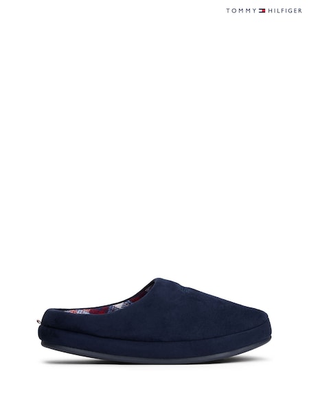Tommy Hilfiger Blue Logo Warm Lined Slippers (Y14245) | £55