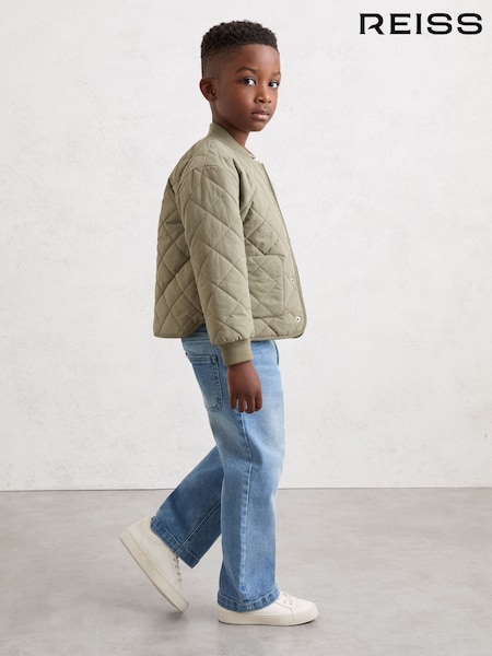 Reiss Green Fort 3-9 yrs Lightweight Quilted Jacket (Y14411) | £58